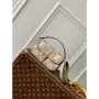 LV M83300 Louis Vuitton Nano Diane Taška Monogram Empreinte kůže Tourterelle Béžová / Krémová