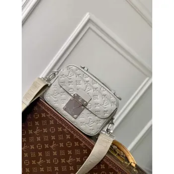 LV M23152 Louis Vuitton S Lock Messenger City Bag Minerální Šedá
