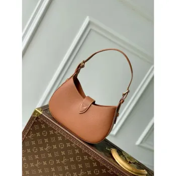 LV M24885 Louis Vuitton Nízká klíčová taška přes rameno Cognac Hnědá