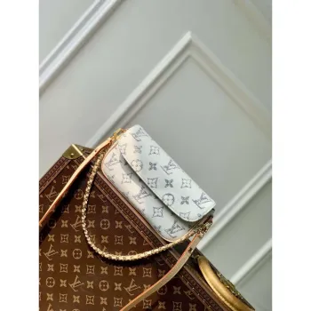 LV M83499 Louis Vuitton Peněženka na Řetízku Ivy Taška Multicolor Bílá
