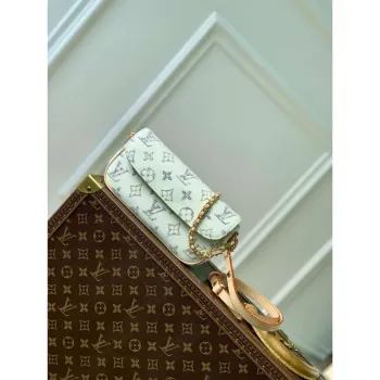 LV M83499 Louis Vuitton Peněženka na Řetízku Ivy Taška Multicolor Bílá
