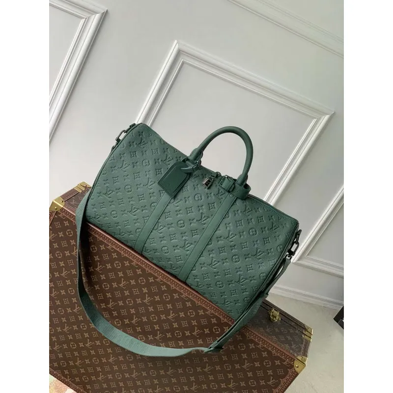 LV M24440 Louis Vuitton Keepall Bandoulière 50 Taška Lesní Zelená
