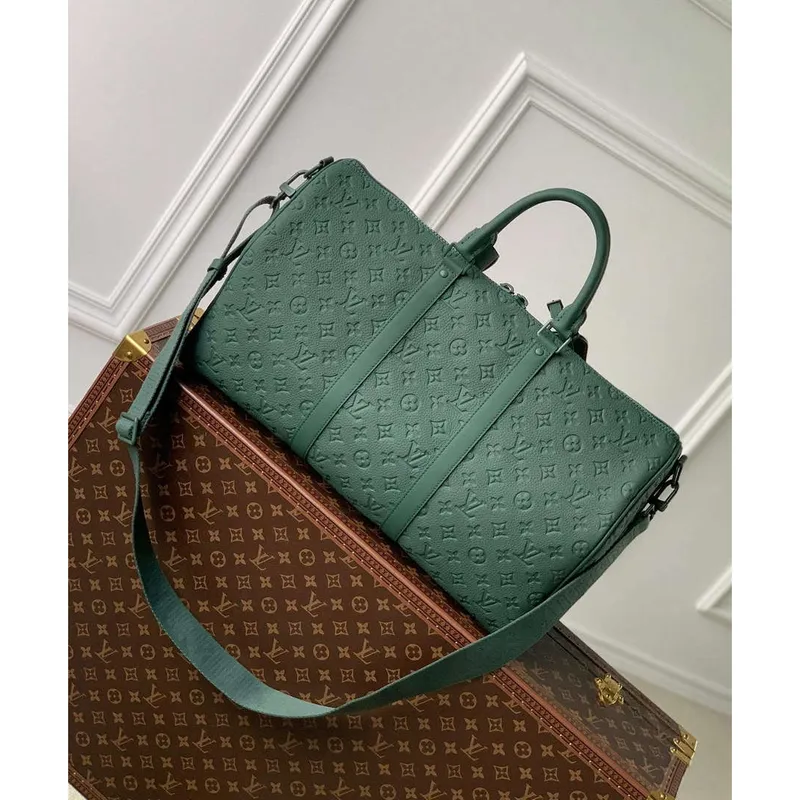 LV M24440 Louis Vuitton Keepall Bandoulière 50 Taška Lesní Zelená