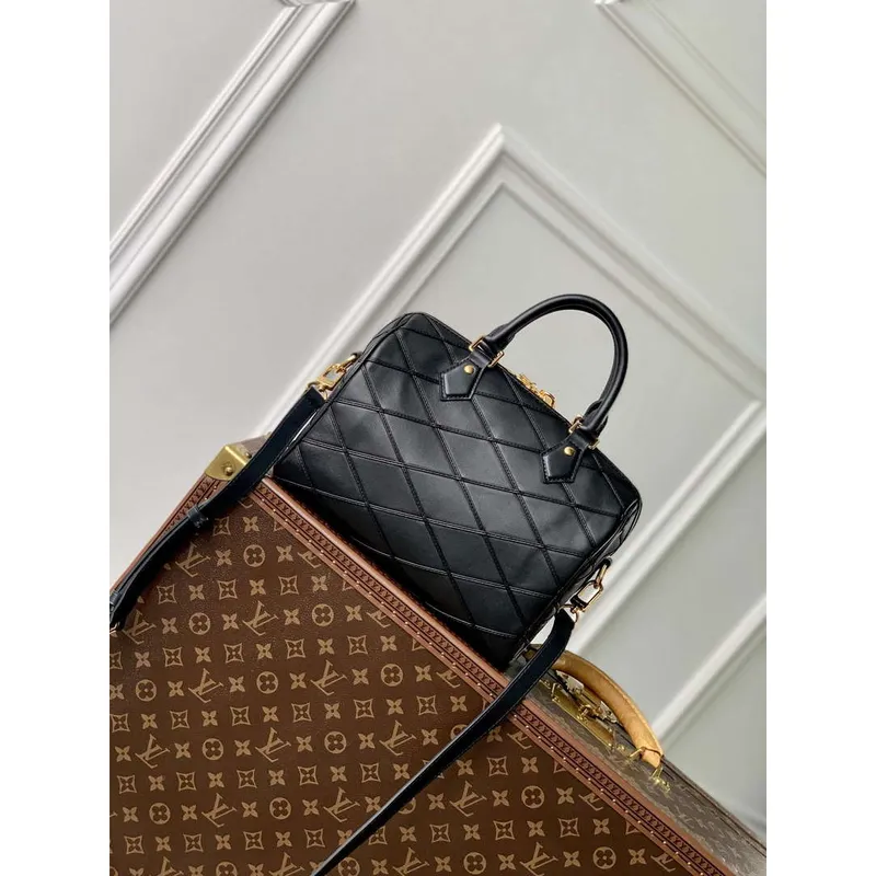LV M24206 Louis Vuitton Speedy Bandoulière 25 Kabelka Černá