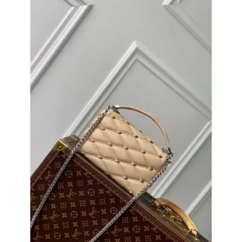 LV M24151 Louis Vuitton GO 14 MM Kabelka Béžová