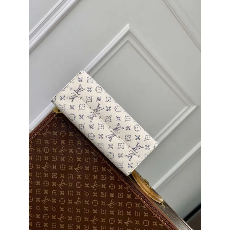 LV M24708 Louis Vuitton OnTheGo MM Taška Multicolor Béžová