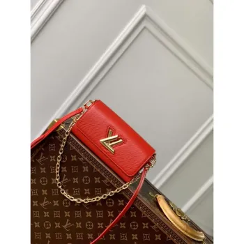 LV M83478 Louis Vuitton Twist West Pochette Epi kožená taška červená