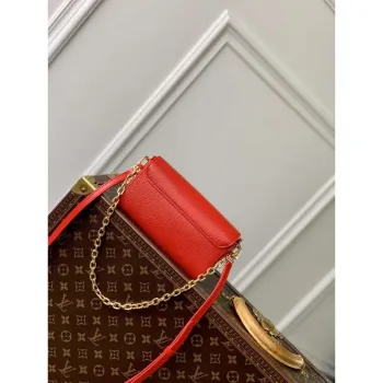 LV M83478 Louis Vuitton Twist West Pochette Epi kožená taška červená