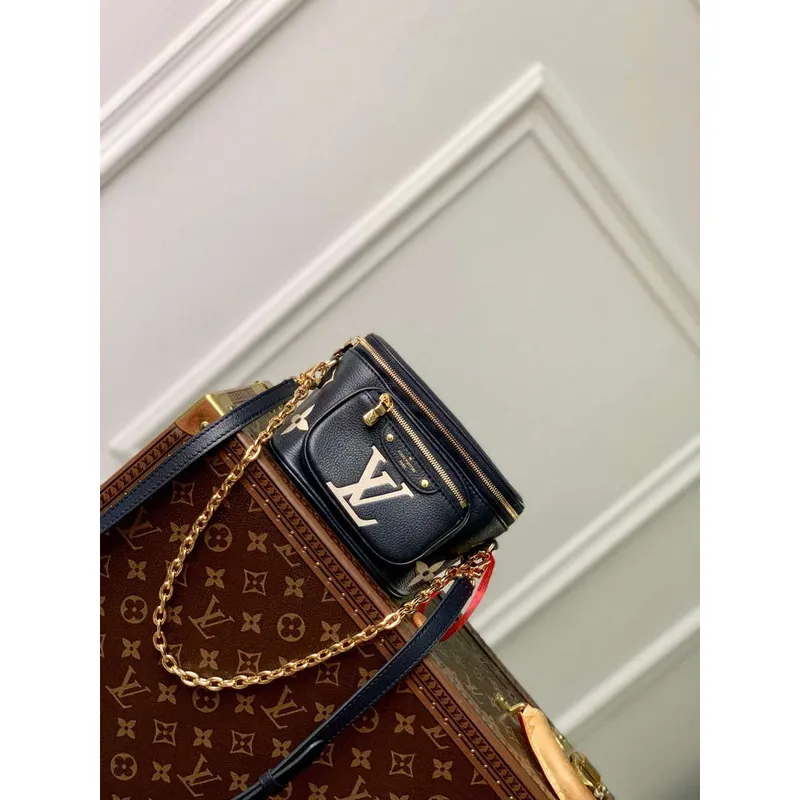 LV M85636 Louis Vuitton Mini Bumbag Námořnická modrá / Krémová