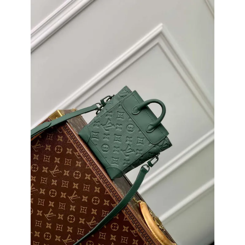 LV M83052 Louis Vuitton Nano Steamer Bag Lesní Zelená