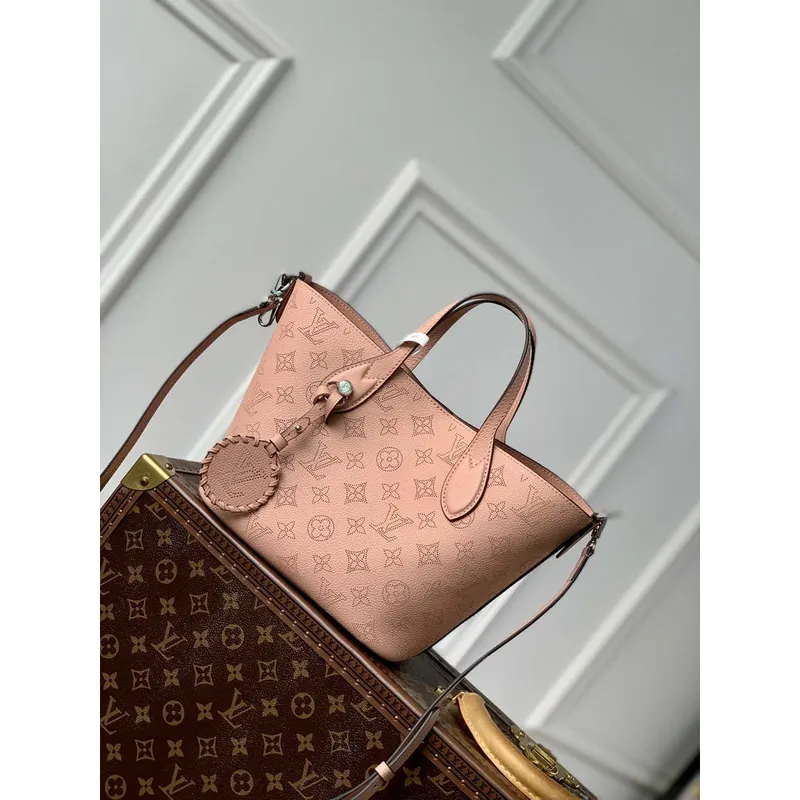 LV M23196 Louis Vuitton Blossom PM Mahina Tote Bag Růžová