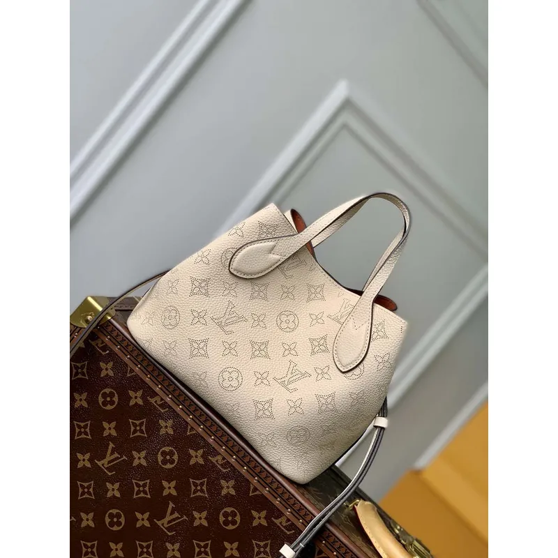 LV M21909 Louis Vuitton Blossom PM Mahina Tote Bag Béžová