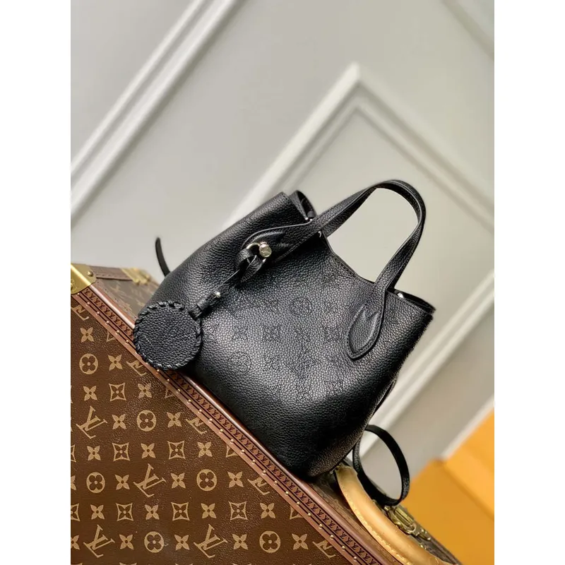 LV M21848 Louis Vuitton Blossom PM Mahina Tote Bag Černá