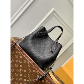 LV M21848 Louis Vuitton Blossom PM Mahina Tote Bag Černá