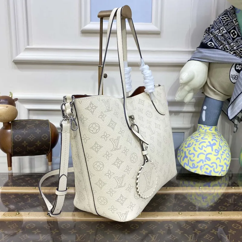 Louis Vuitton Blossom MM Mahina Tote Bag LV M21851 Béžová