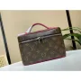 Louis Vuitton LV M44495 Nice Mini Vanity Case Monogram plátno Růžová červená