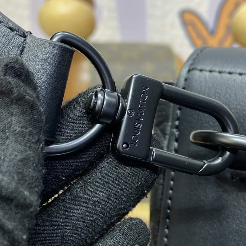 LV M24436 Louis Vuitton Steamer PM Taška Černá