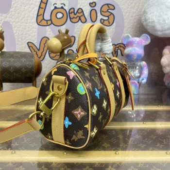 LV M24849 Louis Vuitton Keepall Bandoulière 25 Taška Čokoládová