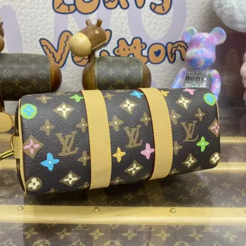 LV M24849 Louis Vuitton Keepall Bandoulière 25 Taška Čokoládová