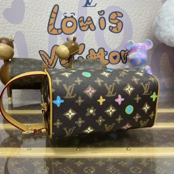 LV M47069 Louis Vuitton Locker Dopp Kit Čokoláda
