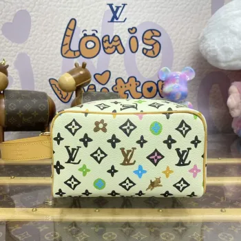 LV M47069 Louis Vuitton Locker Dopp Kit Vanilka
