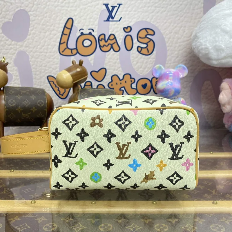 LV M47069 Louis Vuitton Locker Dopp Kit Vanilka