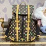 LV M25240 Louis Vuitton Christopher MM Batoh Čokoládový