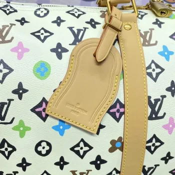 LV M25233 Louis Vuitton Keepall Bandoulière 45 Cestovní taška Vanilka