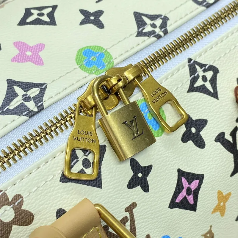 LV M25233 Louis Vuitton Keepall Bandoulière 45 Cestovní taška Vanilka