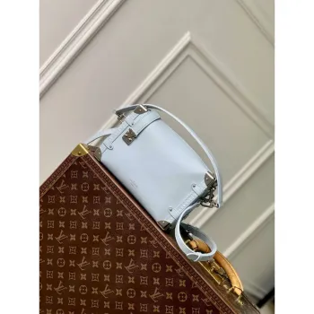 LV M25160 Louis Vuitton Boční Trunk MM Kabelka Olympe Modrá