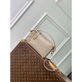 LV M25072 Louis Vuitton Boční Trunk MM Kabelka Taupe