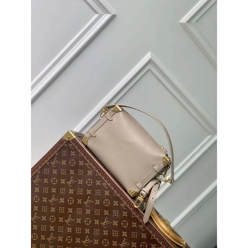 LV M25072 Louis Vuitton Boční Trunk MM Kabelka Taupe