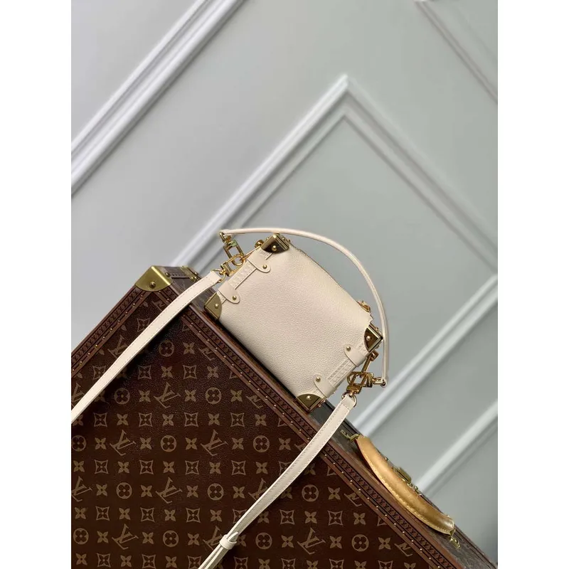 LV M23915 Louis Vuitton Boční Trunk PM Taška Křída