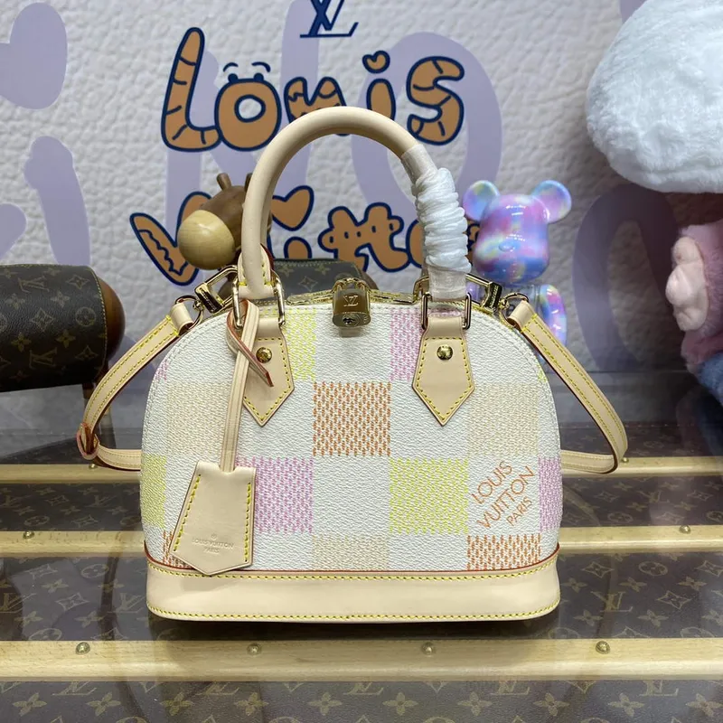 LV N40516 Louis Vuitton Alma BB Taška Broskvově Růžová