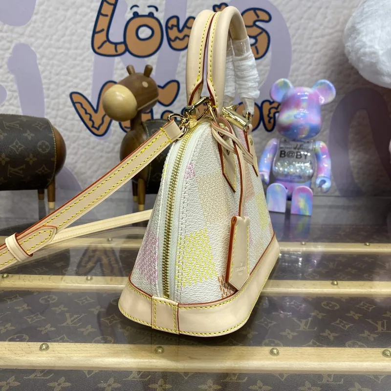 LV N40516 Louis Vuitton Alma BB Taška Broskvově Růžová