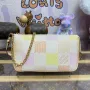 LV N40642 Louis Vuitton Pochette Accessoires Taška Broskvově Růžová