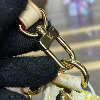 LV N40642 Louis Vuitton Pochette Accessoires Taška Broskvově Růžová