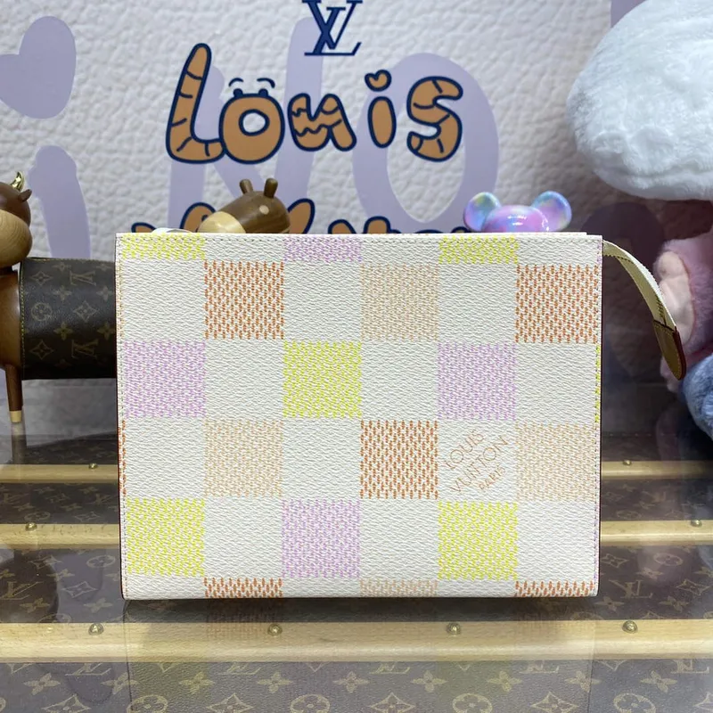 LV N40740 Louis Vuitton Toaletní taška Broskev