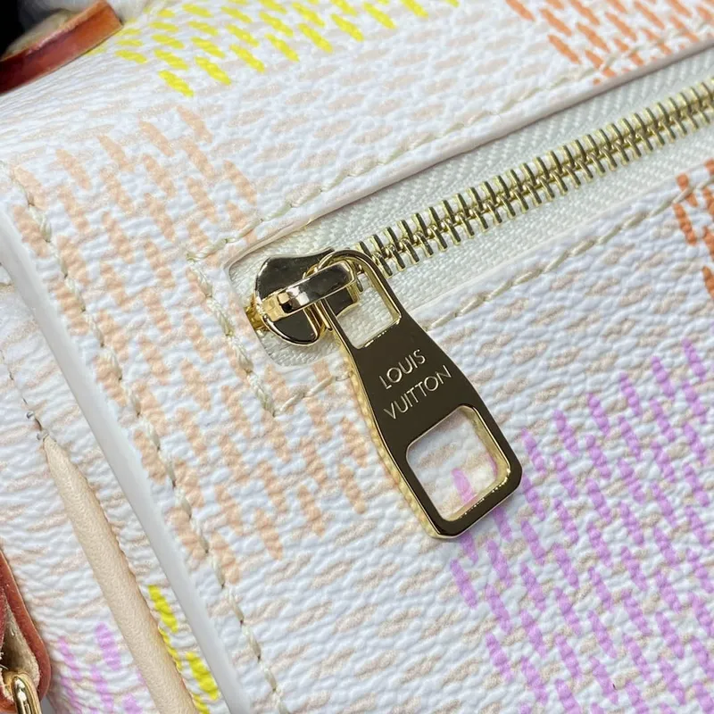 LV N40749 Louis Vuitton Pochette Métis East West Taška Broskvová