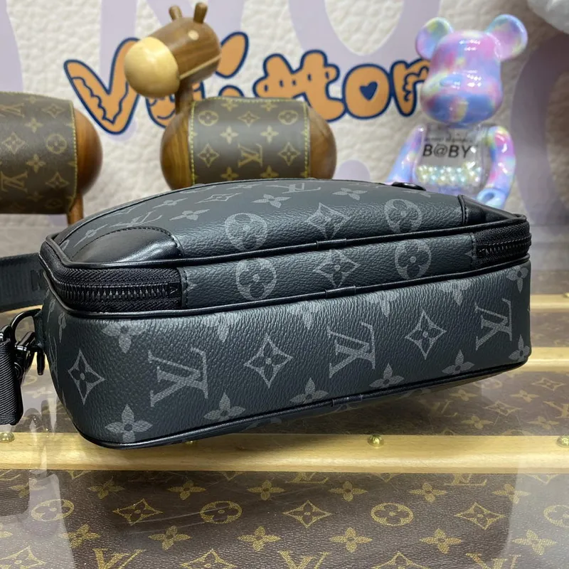 LV M46955 Louis Vuitton Alpha Messenger Bag Černá