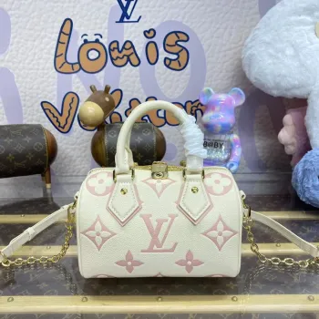 LV M46875 Louis Vuitton Speedy Bandoulière 20 Kabelka Latte/Chamallow