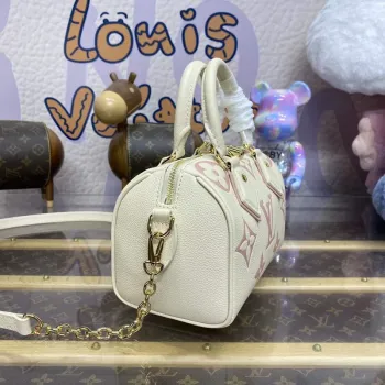 LV M46875 Louis Vuitton Speedy Bandoulière 20 Kabelka Latte/Chamallow