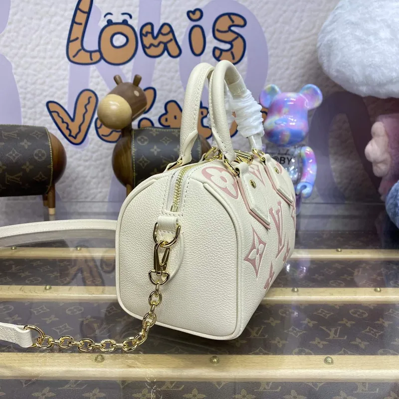 LV M46875 Louis Vuitton Speedy Bandoulière 20 Kabelka Latte/Chamallow