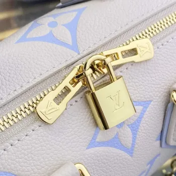 LV M46883 Louis Vuitton Speedy Bandoulière 20 Kabelka Latte/Candy Blue