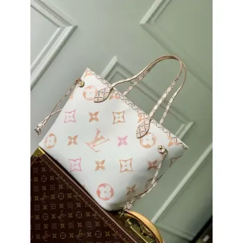 LV M22978 Louis Vuitton M22979 Neverfull MM Tote Bag Meruňková