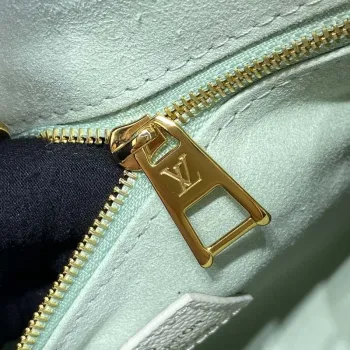 LV M46833 Louis Vuitton OnTheGo PM Bicolor Monogram Empreinte Kůže Latte Zelená