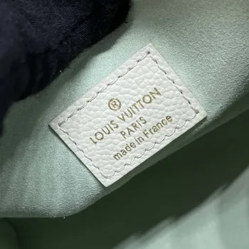 LV M46833 Louis Vuitton OnTheGo PM Bicolor Monogram Empreinte Kůže Latte Zelená