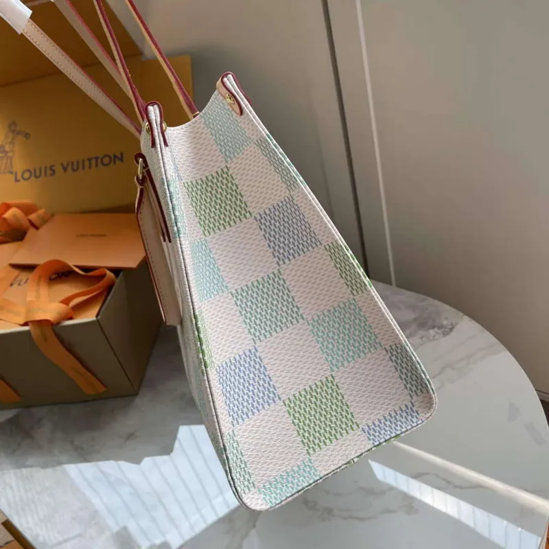 LV N40518 Louis Vuitton OnTheGo MM Taška Pistácie