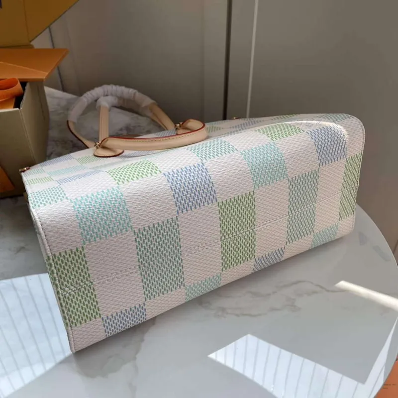 LV N40518 Louis Vuitton OnTheGo MM Taška Pistácie