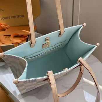 LV N40518 Louis Vuitton OnTheGo MM Taška Pistácie